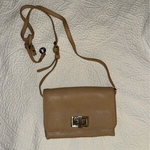 Lulucastagnette French Tan Crossbody Purse